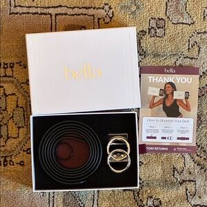 Bella Black Belt with Silver Buckle